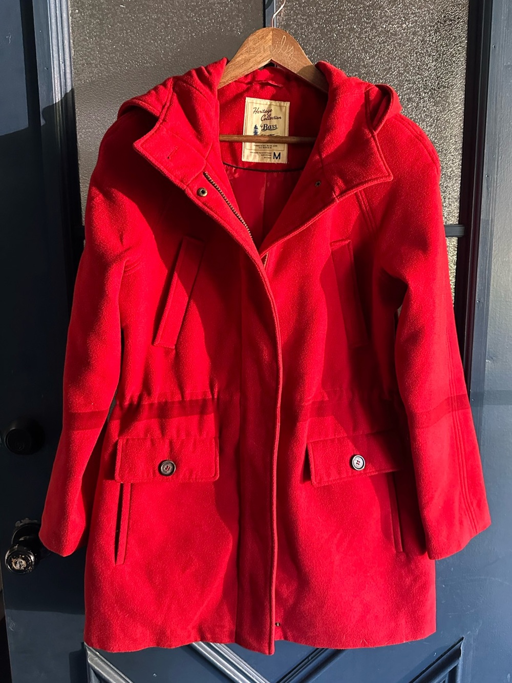 G.H. Bass & Co. Red Hooded Coat
